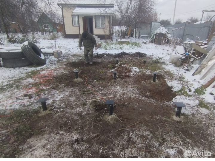 Св.76 Сваи. Винтовые сваи. Фундамент