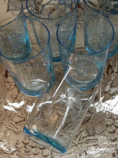 Рюмки цветное стекло хрусталь СССР
