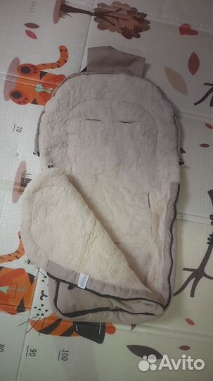 Зимний конверт в коляску на овчине