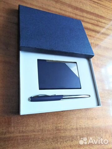 Мужской подарочный набор (ручка + визитница)