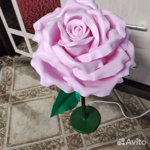 Светильник роза из изолона