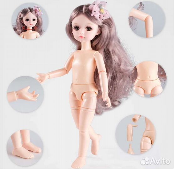 Кукла скрипачка шарнирная