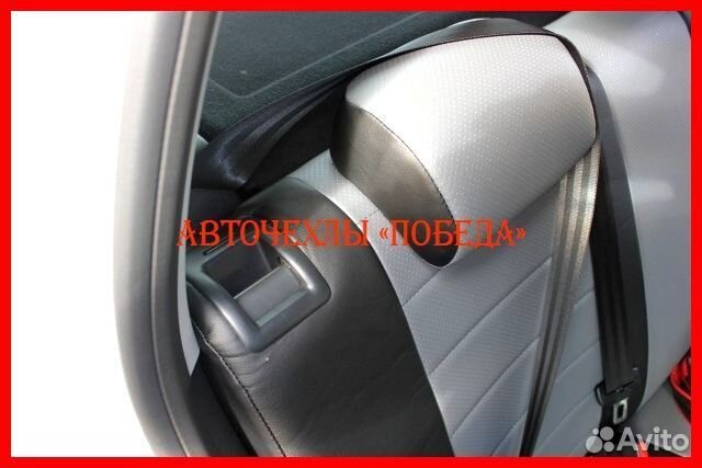 Чехлы Volkswagen Jetta 5 из экокожи чёрно-серые