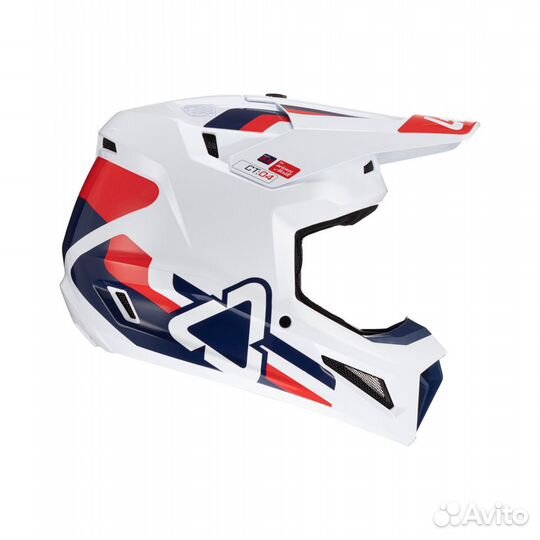 Kpoccoвый Moтoшлем Leatt Moto 3.5 Helmet Royal V24