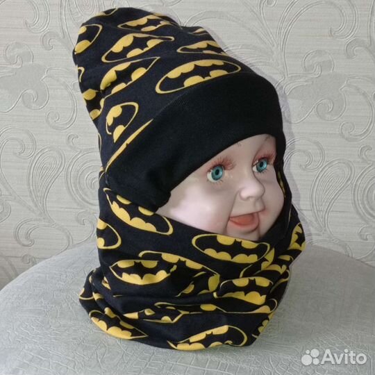 Шапка+снуд новые