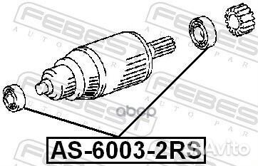 Подшипник генератора AS60032RS Febest