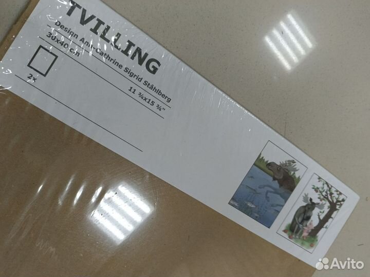 IKEA tvilling набор постеров (2шт)