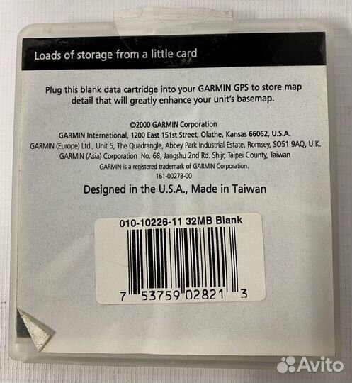 Картридж garmin Data Card 32 mb