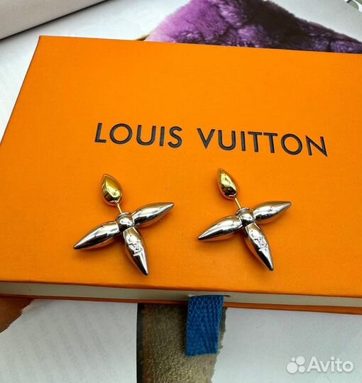 Серьги louis vuitton
