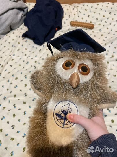 Сова Со Школьной Шапкой Мягкая