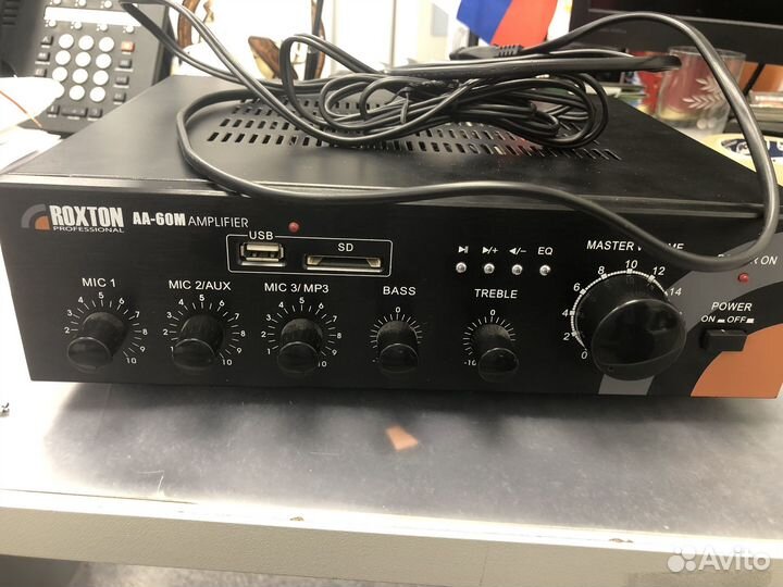 Микшер усилитель с usb и sd Roxton AA-60M