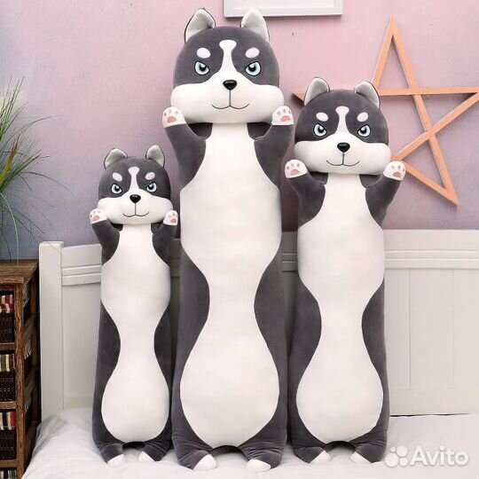 Плюшевый хаски-батон