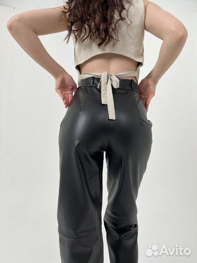 Брюки кожаные