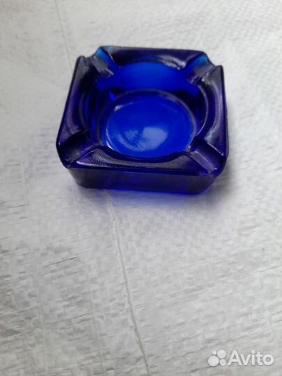 Пепельница цветное стекло СССР