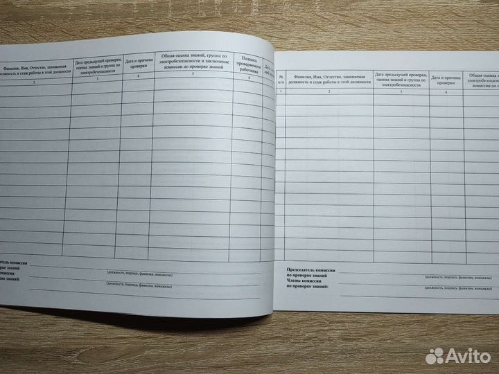 Журнал учёта проверки знаний в электроустановках