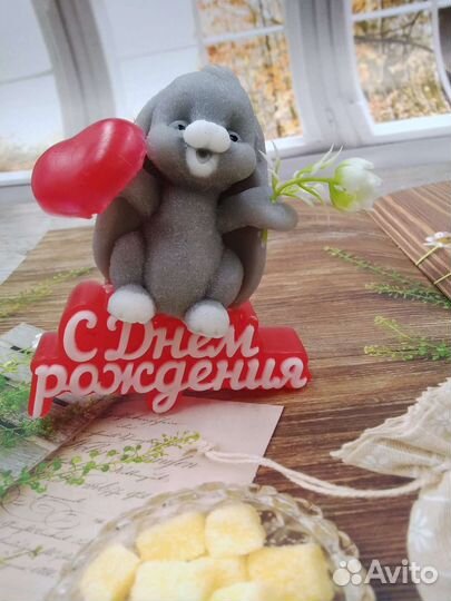 Фигурка кролик из мыла