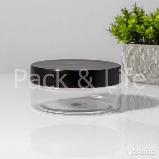 Банка пэт 150 мл с крышкой и отсекателем (00721)