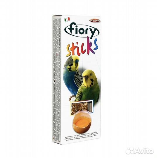 Палочки Fiory для волнистых попугаев с Яйцом 60г