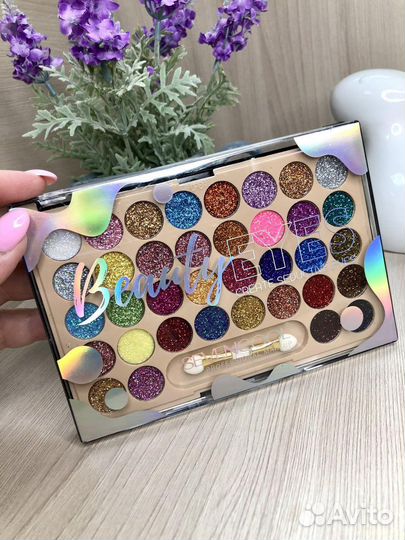 Палетка шикарных глиттеров Sevencool