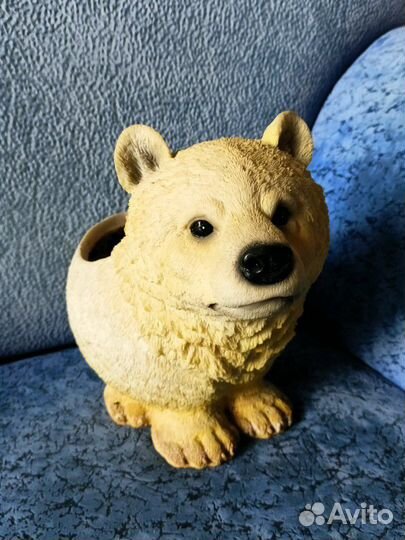 Кашпо для цветов медведь