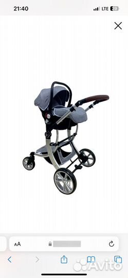 Коляска luxmom 3 в 1 бу