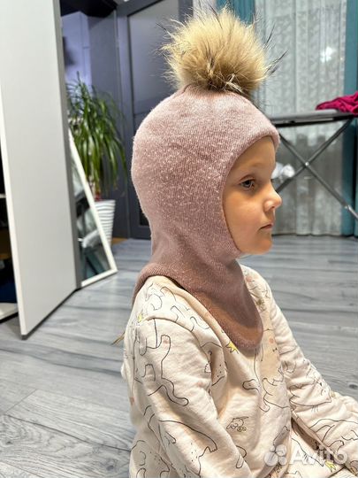 Шапка шлем для девочки