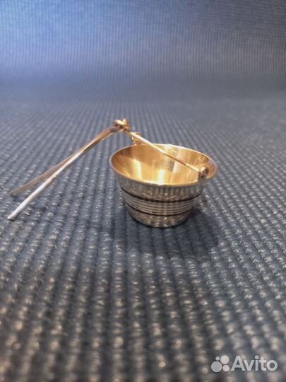 Ситечко серебряное красивое 875-й пробы Кубачи