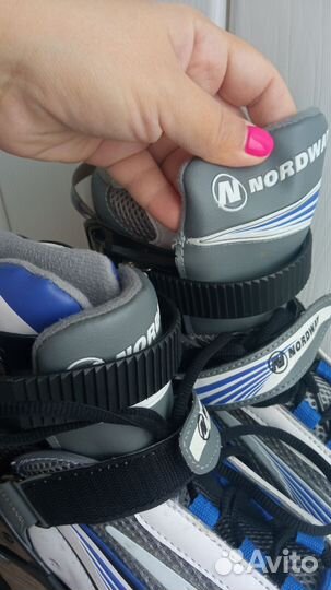 Коньки детские раздвижные 34