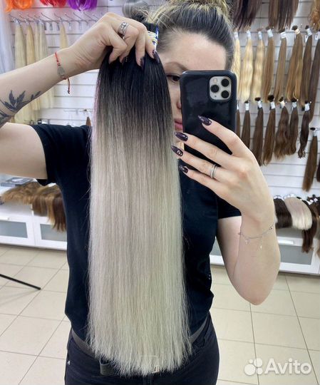 Натуральные, окрашенные волосы