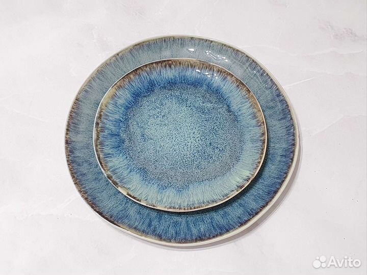 Набор посуды реактивная глазурь