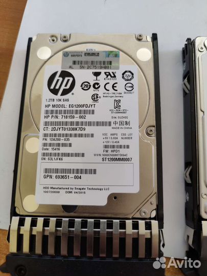 Жесткий диск HPE 1.2 Tb SAS 10k 2.5
