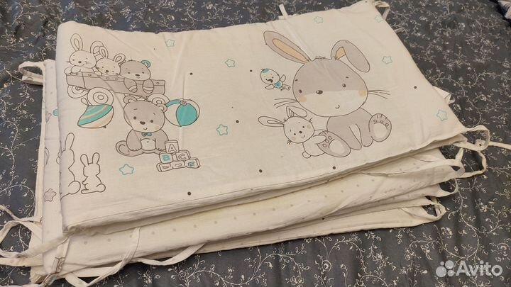 Бортики на прямоугольную детскую кроватку