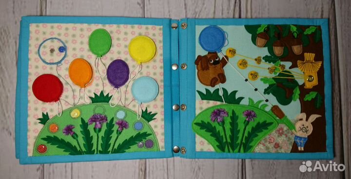 Развивающая книжка из фетра 