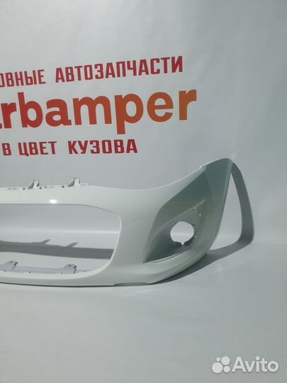 Бампер передний Лада Калина 2 в цвет белый