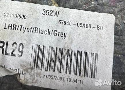 Обшивка двери Toyota Avensis T250