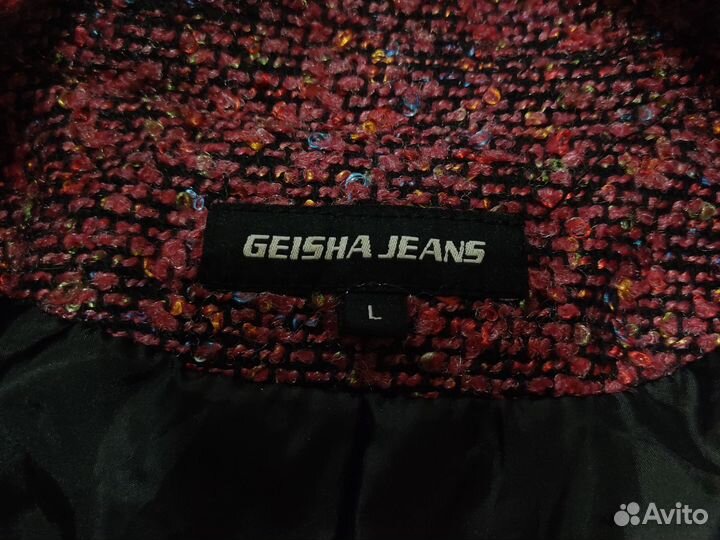 Куртка тканевая под косуху 46р Geisna Jeans