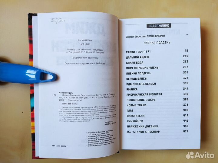 Джим Моррисон, Пленка Полдень. Книга стихов