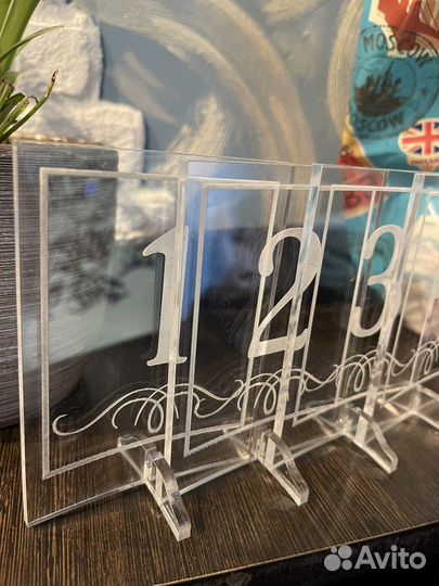 Свадебный декор нумерация столов