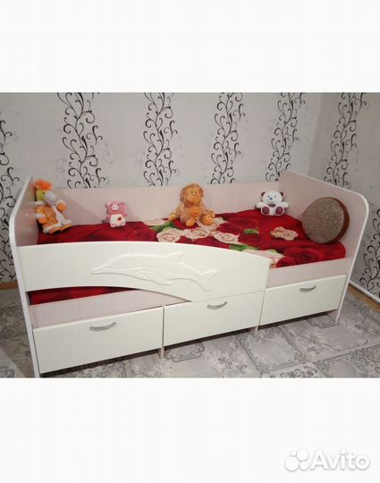 Детская кровать дельфин 180*80