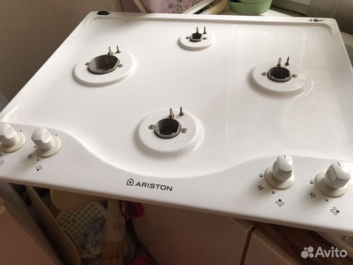 Газовая плита бу панель белая 4 комфорки