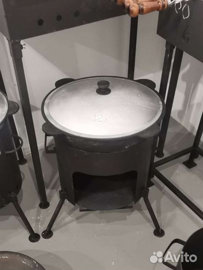 Казан 12л+печь комплектом