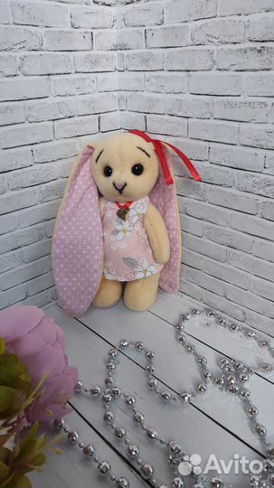 Мягкая игрушка заяц ручной работы