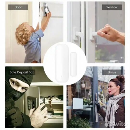 Смарт датчик открытия дверей, окон Zigbee 3.0