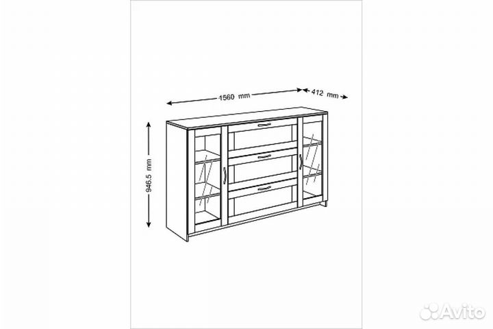 Комод от IKEA Бримнэс (Сириус) новый