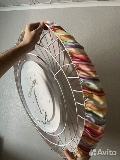 Дезайнерская люстра тканевая