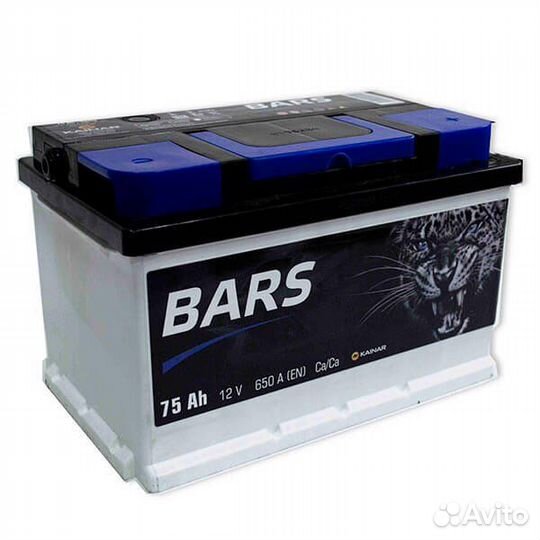 Аккумулятор bars silver 60a/ч (низкий)