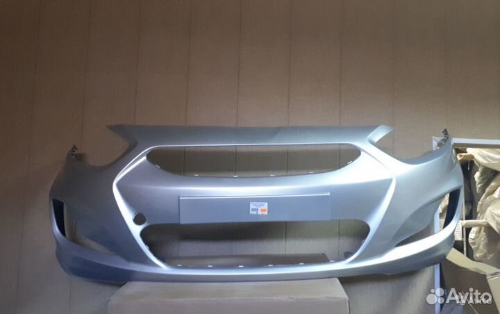 Бампер Хендай Солярис передний. Замена