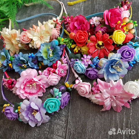 Ободок из цветов