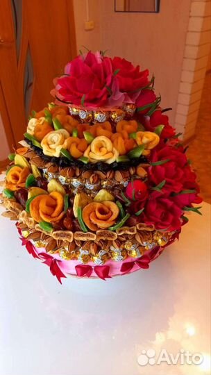 Подарочные съедобные букеты