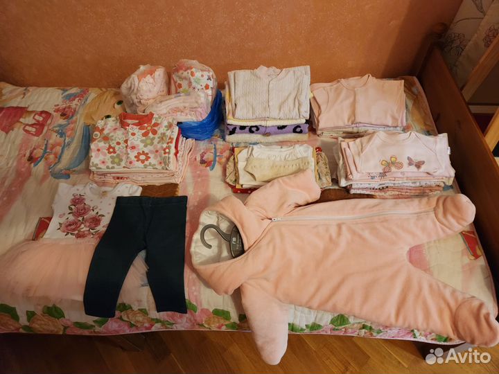 Вещи на девочку пакетом 56-68